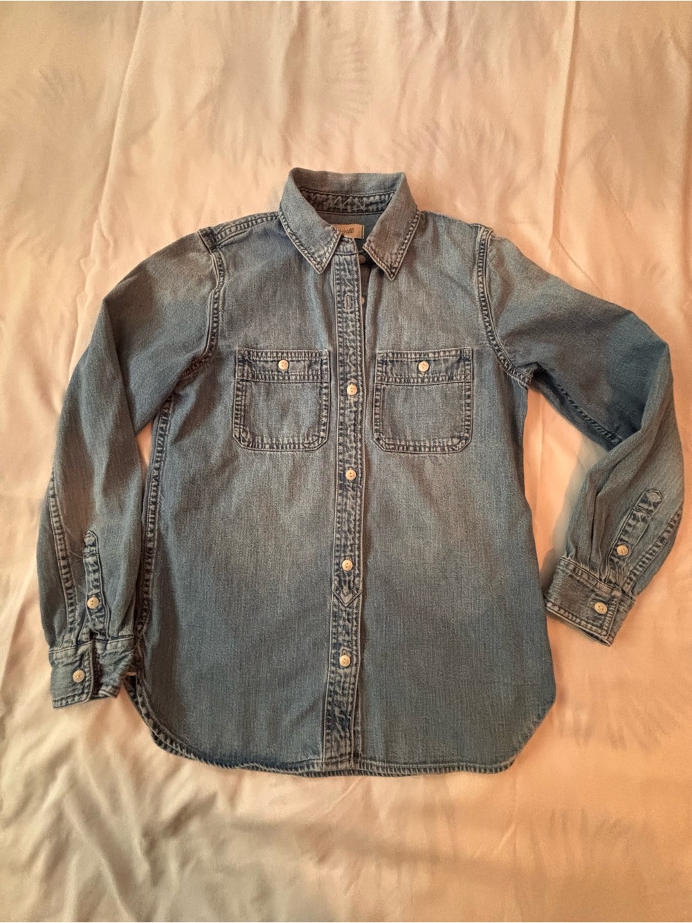 Madewell Women’s Denim Button-Down Shirt - Light Blue